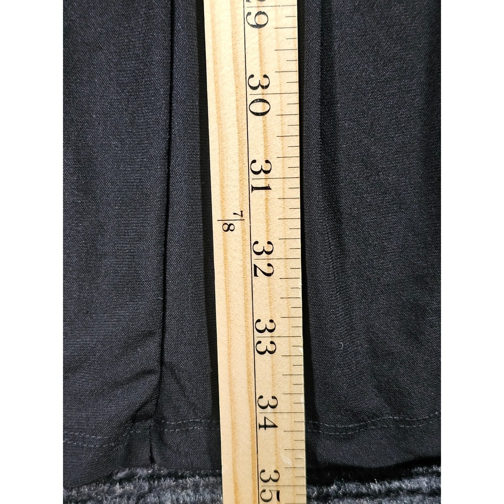 Haani A Line Dress Womens 1X Black Stretch Sleeveless Pleated Beaded Embellished - Picture 9 of 16